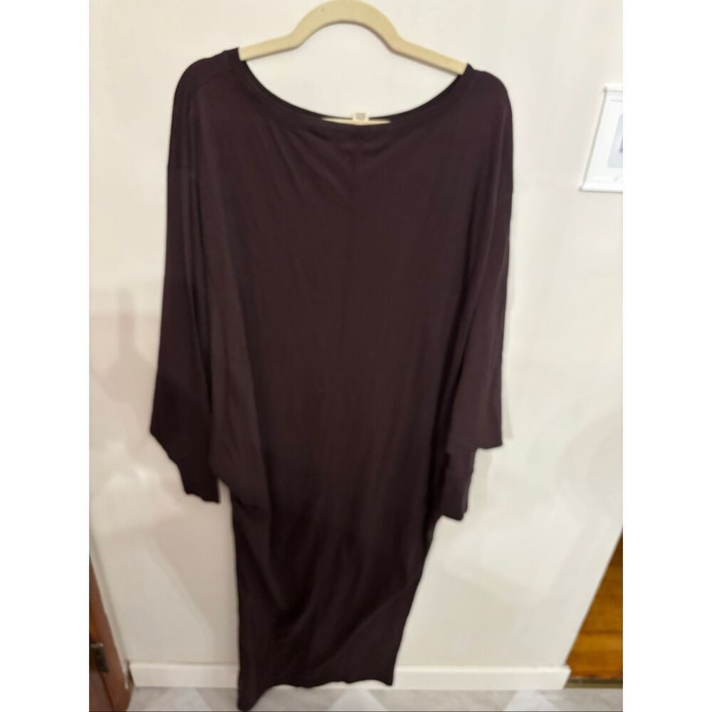 Free People Beach Lifestyle Maxi Dress XS Wine Oversized 100% Cotton NWT - Picture 8 of 8